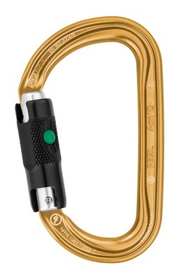 Petzl Am'D Asymmetrical Aluminum Carabiner - D-Shape Connector (27 kN)