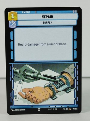 Repair - Jump to Lightspeed - Star Wars Unlimited  75/262 singles