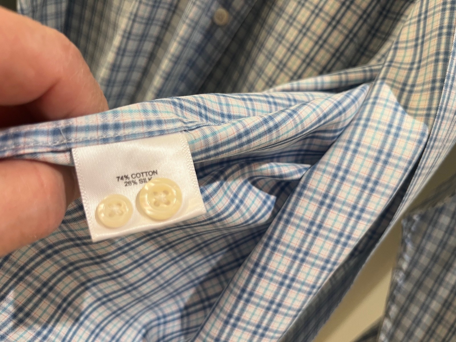 Peter Millar button down, XL, multi check, excell… - image 5