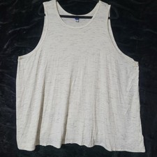 Old Navy Luxe Size 4X White/Black Marled Tank NEW