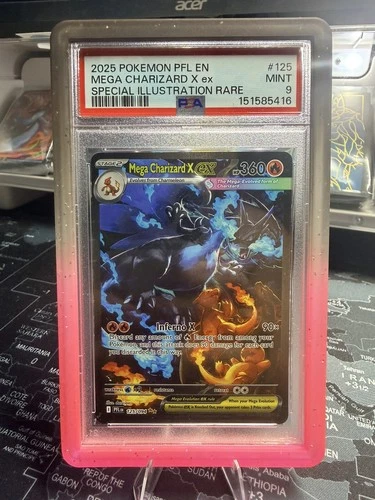 New ListingMega Charizard X Ex Phantasmal Flames SIR #125 PSA 9