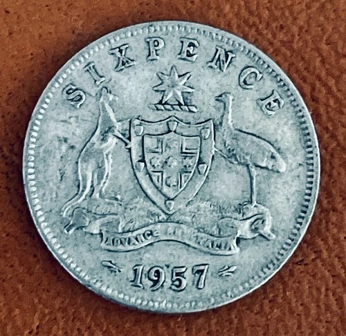 1957 Australia Sixpence — photo from the most recent tracked eBay sale