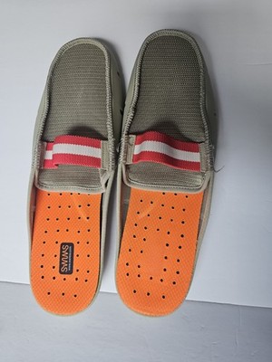 SWIMS Mens Waterproof Driving Loafers Gray Slip On Shoes Size 13 Norway Mesh