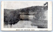 Seymour Connecticut Rimon Dam New Haven County Rolston 1909 Postcard