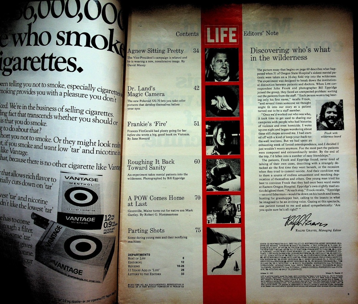 Life Magazine October 27, 1972 Dr. Edwin Land of Polaroid Magic