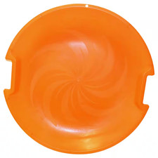 ESP Series 26 In. Day Glow Super Saucer V Disc Sled with Molded Handles and Text
