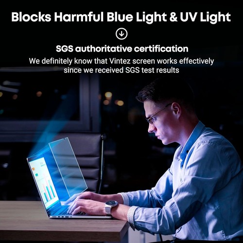 Anti-Scratch Blue Light Filter for 14-Inch Monitors - 2 Pack with Easy Install - Picture 7 of 11