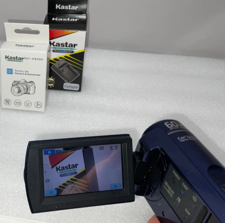 Sony DCR-SX40 4GB SD Handycam Camcorder Blue-4GB Internal Memory New BATTERY++ - Image 4 of 4