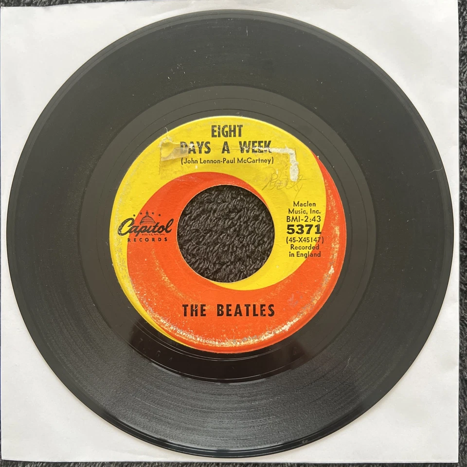The Beatles  Eight Days A Week / I Don't Want To Spoil The Party 7'' US VG VIDEO - Image 2 of 4