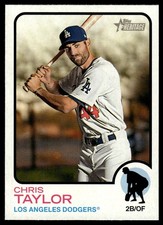 2022 Topps Heritage Chris Taylor Los Angeles Dodgers #312