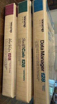 Timeworks 128 Lot - Swift Calc Word Writer Data Manager for Commodore