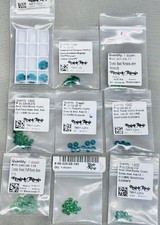 Swarovski Crystal Bead Lot Green Emerald Peridot Bicone Round Rondelle Mixed