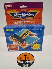 Vintage Micro Machines Travel City Bridge Playset Sealed Box dmg