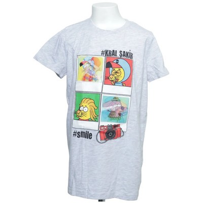 DeFacto, T-shirt, Größe: 146/152, Grau/Mehrfarbig, Baumwolle/Polyester #HSq