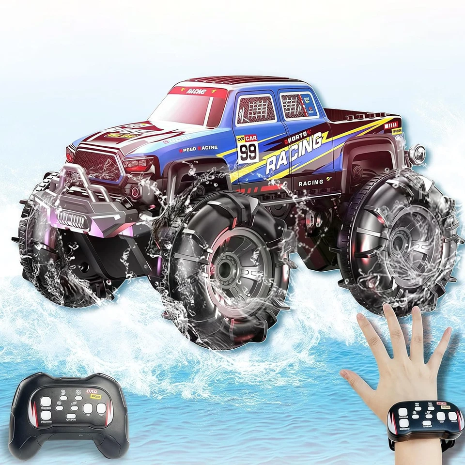 Amphibisches Ferngesteuertes Auto,4WD Ferngesteuertes Off-Road Spielzeugauto Neu - Bild 2 von 4
