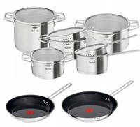 Tefal Nordica 12-Teiliges Kochgeschirr-Set TöPfe + Glasdeckeln + Pfannen Topfset