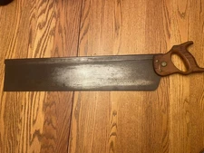 Vintage 26" Warranted Superior Miter Mitre Box Saw Collectible USA