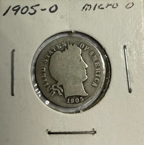 1905-O Barber Dime - Micro 'O' #1059
