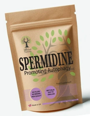 MOTHER NATURE Spermidine Capsules 500mg Clean Natura Genuine Spermidine Powder Vegan