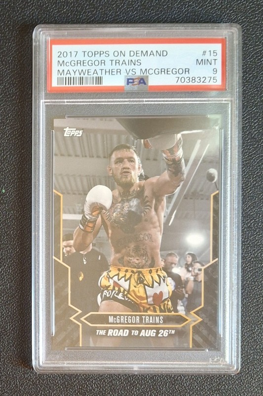2017 Topps On Demand Mayweather vs McGregor #15 PSA 9 mint