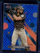 2025 Topps Finest Fernando Tatis Jr. Common Blue X-Fractor #/99 Padres