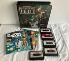 Lot Of (5) Vintage 1980s Star Wars Cassette Tapes & Books W ROTJ Carrying Case