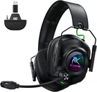 Krysenix Wireless 2.4 GHz Gaming Headset Bluetooth 5.4 Noise Canceling Mic 40 HR