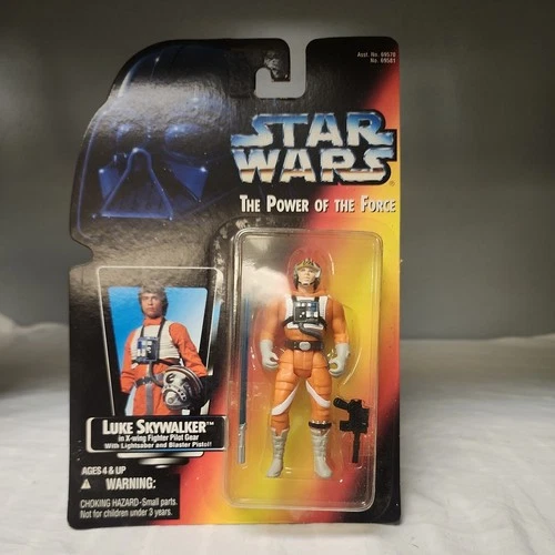 STAR WARS POTF - LUKE SKYWALKER - X-WING PILOT - RED CARD VARIATION 1995 NEW