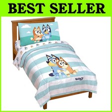 Bluey Bingo 4 Pc Toddler Bed Set - Soft Microfiber Bedding Free USA Shipping