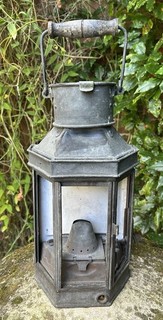 Antique Bulpitt Sons 1915 Maritime Nautical Copper Brass Enamel Ship Light Lamp
