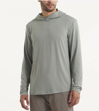 UNRL Ultra Hooded Long Sleeve Hoodie Mens M Eucalyptus s Performance NWOT
