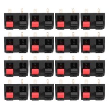 16 Pcs Stage Audio Wiring Clip Stereo Wire Connectors Terminal Adapters