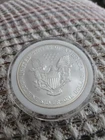 2001 U.S. Mint Silver Eagle Bullion One Dollar 1 oz .999 Silver Coin in Capsule