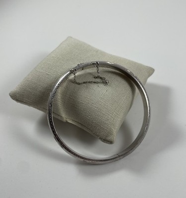 Sterling Silber 925 Armreif Armband Wirbelmuster mit Scharnier offen
