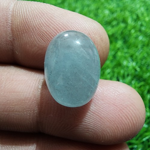 Good Quality Blue Aquamarine Oval Shape 14.50 Carat Loose Gemstone For Jewelry - Picture 4 of 8
