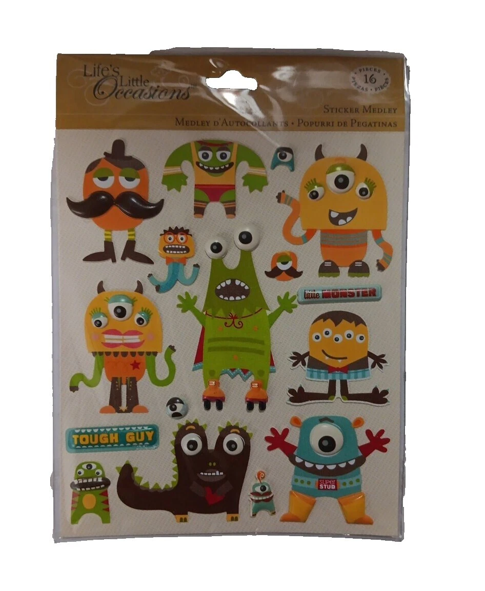 Monstruos K & Company Scrapbooking Pegatinas