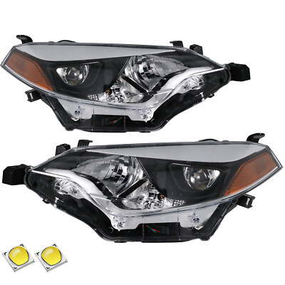 For 2014 2015 2016 Toyota Corolla Headlights Assembly 14-16 Headlamps Left+Right