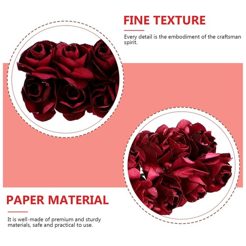 144 Pcs White Rose Wedding Party Supplies Faux Roses Small Rose Picks - Picture 7 of 12