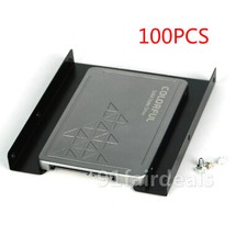100PCS 2.5" to 3.5" SSD HDD Adapter Mounting Tray Bracket Drive Bay Caddy