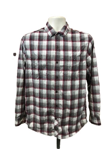 Horny Toad Herren Langarm Button Down Karo Outdoor Hemd Größe Small