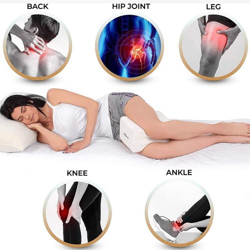 Knee pillow for sleeping on side to Support Spine,Sciatica & Back Pain - Picture 2 of 7