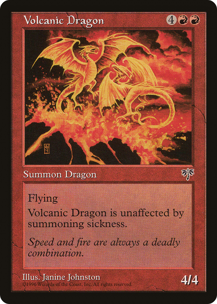 Volcanic Dragon X (4) MTG Mirage EX/NM - 4RCards | eBay