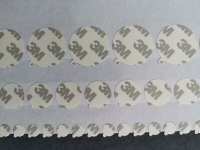 3m Double Sided Round Circle Adhesive Stickers Tape Die Cut With Ear Ebay