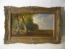 Münchner Schule Heinrich Neppel : Jagd Rehe Jäger Deer Amper bei Dachau Isar WK2