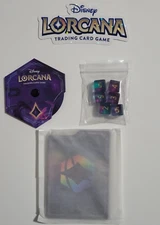 Disney Lorcana: Ursula's Return Trove Contents Lore Counter Dice Card Dividers