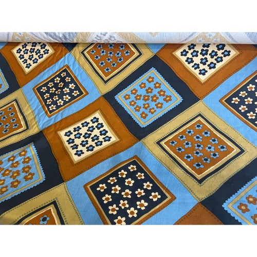 Vtg Janet Cornell Bandanna Fabric Hand Printed Fabric 1978 Upholstery Canvas BTY - Picture 6 of 8