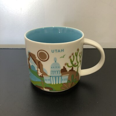 #ad #ad Starbucks UTAH USA coffee Cup Mug 14oz You Are Here Series Collection YAH 2015 $16.75
