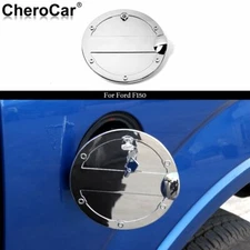 Gas Door Cover Locking Fuel Tank Oil Cap Trim For Ford F150 2015+ Accessories M