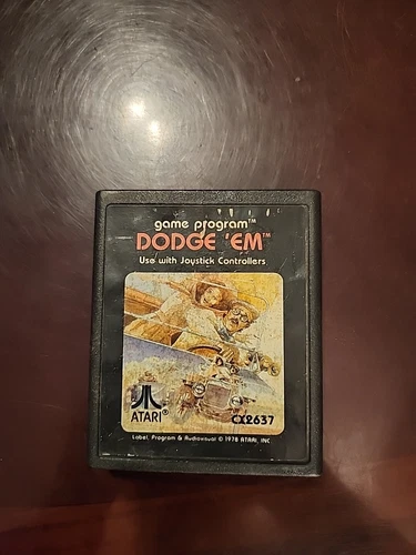 Dodge 'Em (Atari 2600, 1978) Authentic Cartridge Only