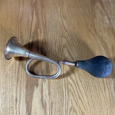 Antique Brass Car Horn Taxi Large Damaged Rubber Ball